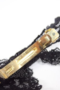 画像2: Fi.n.t / レースリボンバレッタ  クロ T-26-02-21-032-CA-AC-OW-ZT