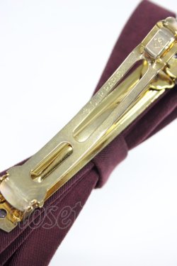 画像3: Fi.n.t / ミルフィーユリボンバレッタ  ワイン T-26-02-21-036-CA-AC-OW-ZT