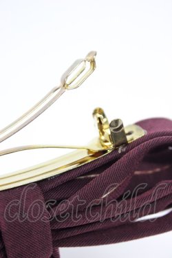 画像4: Fi.n.t / ミルフィーユリボンバレッタ  ワイン T-26-02-21-036-CA-AC-OW-ZT