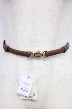 画像1: F i.n.t / Uバックルベルト  ブラウン T-26-02-21-005-0-ZA-OW-ZT
