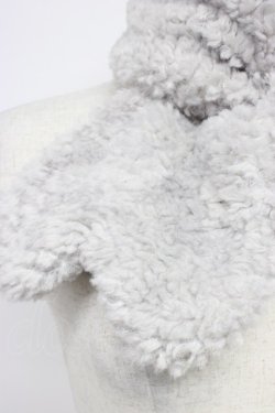 画像3: F i.n.t / リボンタイフェイクボアティペット  グレー T-26-02-21-001-0-ZA-IG-ZT