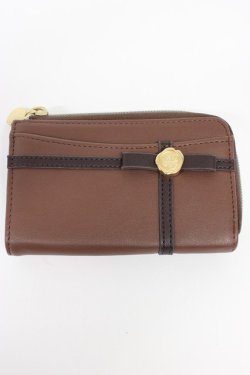画像1: m petit by misako / NINA'Sコラボ フラグメントケース  ブラウン T-26-02-21-008-LO-ZA-OW-ZT