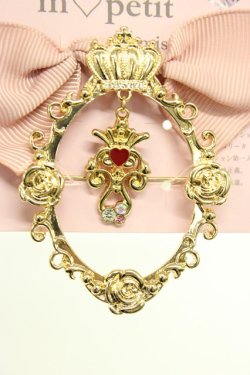 画像3: m petit by misako / AMクラウンビジューブローチ  ゴールド T-26-02-21-010-LO-AC-OW-ZT