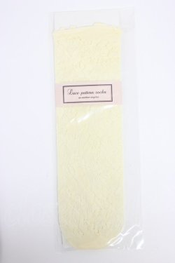 画像1: an another angelus / ローズレース柄ショートソックス  オフホワイト T-26-02-21-024-CA-ZA-OW-ZT