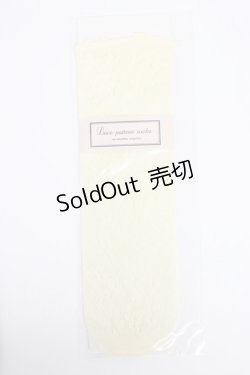 画像1: an another angelus / ローズレース柄ショートソックス  オフホワイト T-26-02-21-024-CA-ZA-OW-ZT633