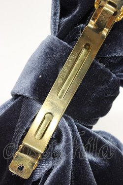 画像4: Fi.n.t / ベロアビッグリボンバレッタ  ブルー T-26-02-21-026-CA-AC-OW-ZT