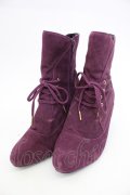 an another angelus / プチレースアップスウェードブーツ  パープル T-26-02-23-024-CA-SH-SA-ZT