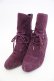 画像1: an another angelus / プチレースアップスウェードブーツ  パープル T-26-02-23-024-CA-SH-SA-ZT (1)