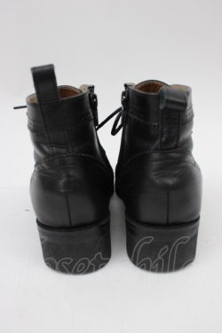 画像2: あしながおじさん / レースアップシューズ 23 ブラック T-26-02-23-025-PU-SH-SA-ZT