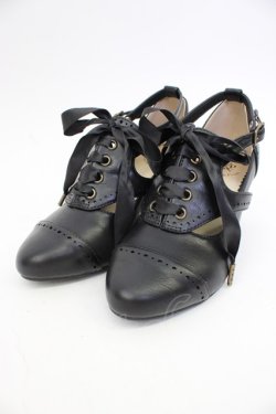 画像1: ALICE and the PIRATES / クラシカルコンビパンプス S 黒 T-26-02-23-028-PA-SH-SA-ZT