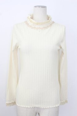 画像1: axes femme / パールリブトップス M キナリ T-26-02-23-030-AX-TO-SA-ZT