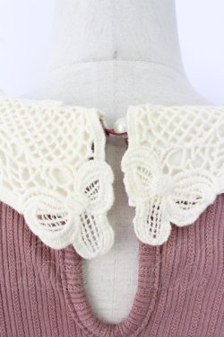 画像3: axes femme POETIQUE / レース襟カットプルオーバー M ピンク T-26-02-23-032-AX-TO-SA-ZT