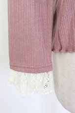 画像5: axes femme POETIQUE / レース襟カットプルオーバー M ピンク T-26-02-23-032-AX-TO-SA-ZH (5)