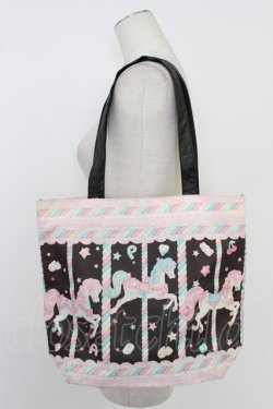 画像1: Angelic Pretty / Sugary Carnivalトートバッグ  黒 T-26-02-23-004-AP-BG-SA-ZT