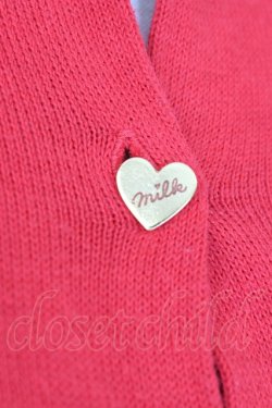 画像3: MILK / BeBeハートカーデ  レッド T-26-02-23-034-ML-TO-SA-ZT