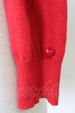 画像5: MILK / BeBeハートカーデ  レッド T-26-02-23-034-ML-TO-SA-ZT634 (5)
