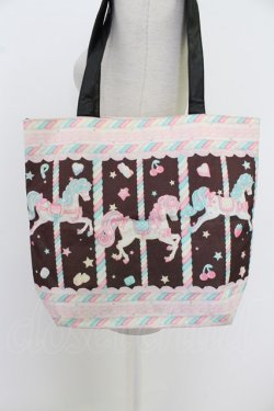 画像2: Angelic Pretty / Sugary Carnivalトートバッグ  黒 T-26-02-23-004-AP-BG-SA-ZT