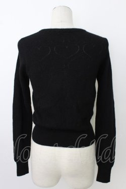 画像2: MILK / ハートボタンカーディガン  ブラック T-26-02-23-038-ML-TO-SA-ZT