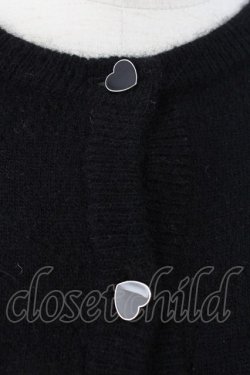 画像3: MILK / ハートボタンカーディガン  ブラック T-26-02-23-038-ML-TO-SA-ZT