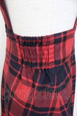 画像3: MILK / TOY CHECKジャンスカ  ネイビーＸレッド T-26-02-23-039-ML-OP-SA-ZT