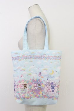 画像1: BABY,THE STARS SHINE BRIGHT / くみゃちゃんのKira　Kira Sweets Halloween柄トートBag  サックス T-26-02-23-005-BA-BG-SA-ZT