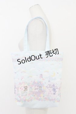 画像1: BABY,THE STARS SHINE BRIGHT / くみゃちゃんのKira　Kira Sweets Halloween柄トートBag  サックス T-26-02-23-005-BA-BG-SA-ZTK038