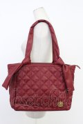 m petit by misako / NINA'Sキルティングトートバッグ  ボルドー T-26-02-23-010-LO-BG-SA-ZT