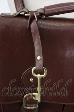 画像3: F i.n.t / 2ポケットサッチェルバッグ  ブラウン T-26-02-23-017-CA-BG-SA-ZT