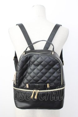 画像1: m petit by misako / リュック  黒Ｘゴールド T-26-02-23-018-LO-BG-SA-ZT