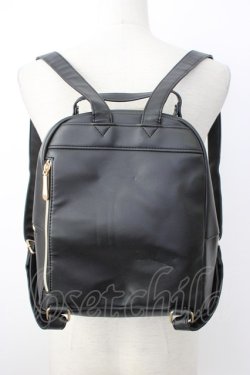 画像2: m petit by misako / リュック  黒Ｘゴールド T-26-02-23-018-LO-BG-SA-ZT