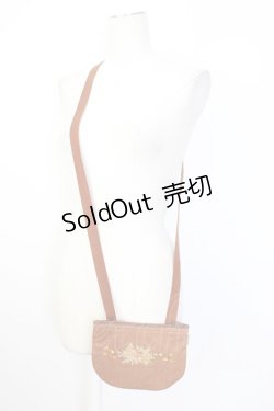 画像1: KANEKO ISAO / 花刺繍ポシェット  ブラウン T-26-02-23-019-EL-BG-OW-ZTK038