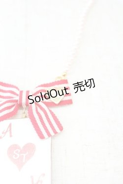 画像3: Shirley Temple / トランプリボンパールネックレス  赤Ｘピンク T-26-02-24-028-ET-AC-SA-ZT