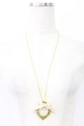 Amavel / リボン&スワンパールネックレス  ゴールド T-26-02-24-030-CA-AC-SA-ZT