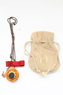 画像5: Q-pot. / 白雪姫/アップルパイネックレス  ブラウン T-26-02-24-032-QP-AC-SA-ZT