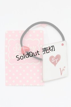 画像1: Shirley Temple / トランプヘアゴム  黒ゴム T-26-02-24-007-ET-AC-SA-ZT