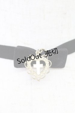 画像2: Amavel / クロスチョーカー  黒ＸGールドＸ白 T-26-02-24-035-CA-AC-SA-ZT