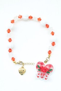 画像1: Angelic Pretty / Be My Valentineブレスレット  赤 T-26-02-24-036-AP-AC-SA-ZT