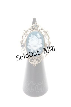 画像1: axes femme / ローズカメオリング  青 T-26-02-24-040-AX-AC-SA-ZT