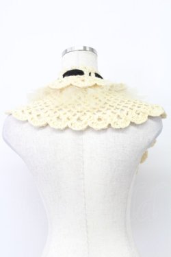 画像2: Emily Temple cute / チュール&ニット ティペット  ベージュ T-26-02-24-048-ET-ZA-SA-ZT