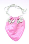 Maison de FLEUR / いちご巾着  ピンク T-26-02-24-052-LO-ZA-SA-ZT