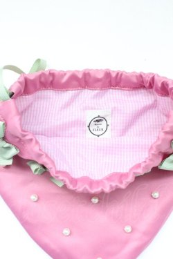 画像4: Maison de FLEUR / いちご巾着  ピンク T-26-02-24-052-LO-ZA-SA-ZT