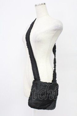 画像2: ATELIER PIERROT / ロゴ刺繍ポシェット  黒 T-26-02-24-058-EL-BG-SA-ZT