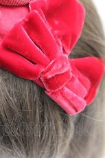 画像3: Shirley Temple / ダブルリボンカチューシャ  赤 T-26-02-24-010-ET-AC-SA-ZT633-F004 (3)
