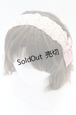 画像1: m petit by misako / TT*AMレースカチューシャ  中桃 T-26-02-24-011-LO-AC-SA-ZT633-F004