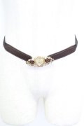 axes femme / ハートモチーフ細ベルト  ゴールドＸブラウン T-26-02-24-064-AX-ZA-SA-ZT