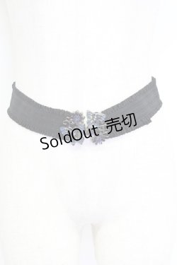 画像1: axes femme / G 蝶ゴムベルト  青Ｘ黒 T-26-02-24-066-AX-ZA-SA-ZT633-F006