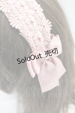 画像2: m petit by misako / TT*AMレースカチューシャ  中桃 T-26-02-24-011-LO-AC-SA-ZT633-F004