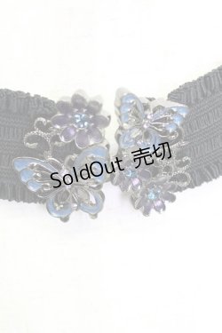 画像2: axes femme / G 蝶ゴムベルト  青Ｘ黒 T-26-02-24-066-AX-ZA-SA-ZT633-F006