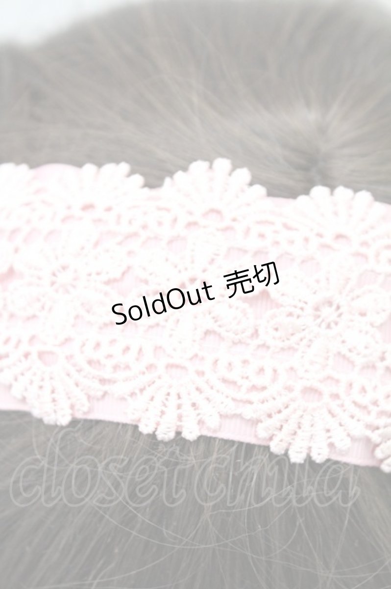 画像3: m petit by misako / TT*AMレースカチューシャ  中桃 T-26-02-24-011-LO-AC-SA-ZT633-F004 (3)