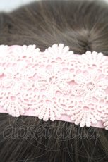 画像3: m petit by misako / TT*AMレースカチューシャ  中桃 T-26-02-24-011-LO-AC-SA-ZT633-F004 (3)